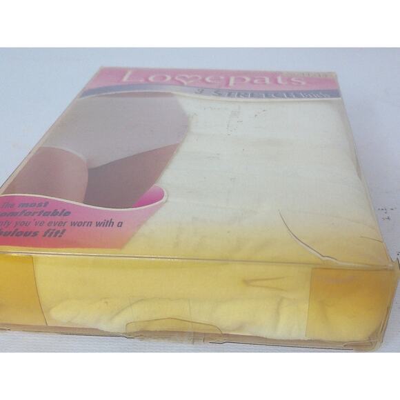 Vintage LovePats Stretch Nylon Brief Panties 3 Pair Sz 11-14 New Off-White READ - Picture 6 of 7